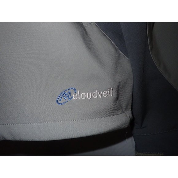 Cloudveil Women’s Medium gray Soft Shell Full Zip Jacket Lightweight‎ Hiking - Picture 3 of 6